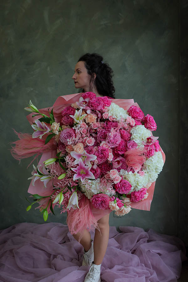 Blush Grandeur Bouquet Nectar Flowers Ottawa