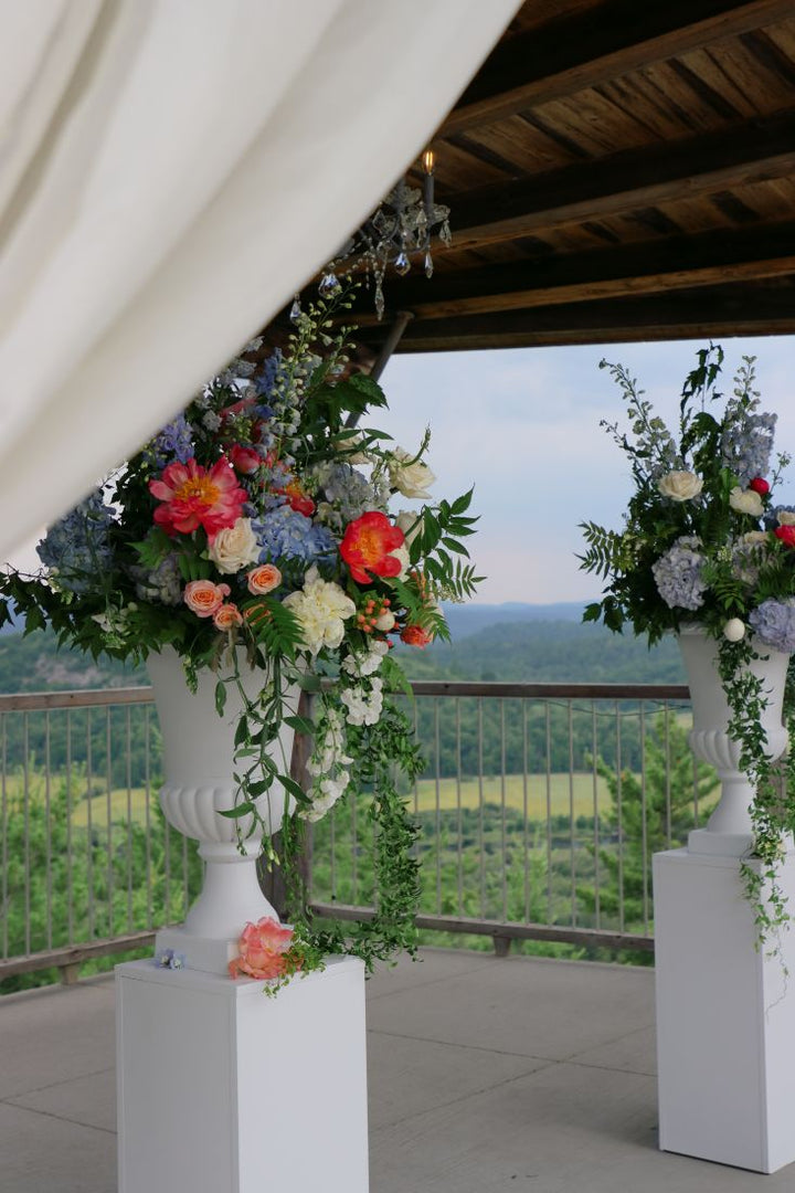 Large Pedestal Florals