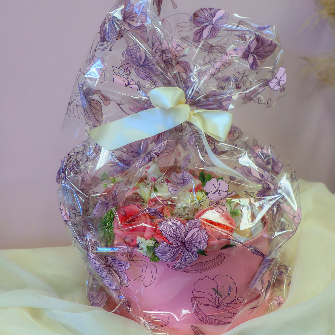 flower macaron box, flower delivery, flower shop, flower gift