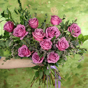 lavender roses, order dozen roses, rose delivery, rose bouquet
