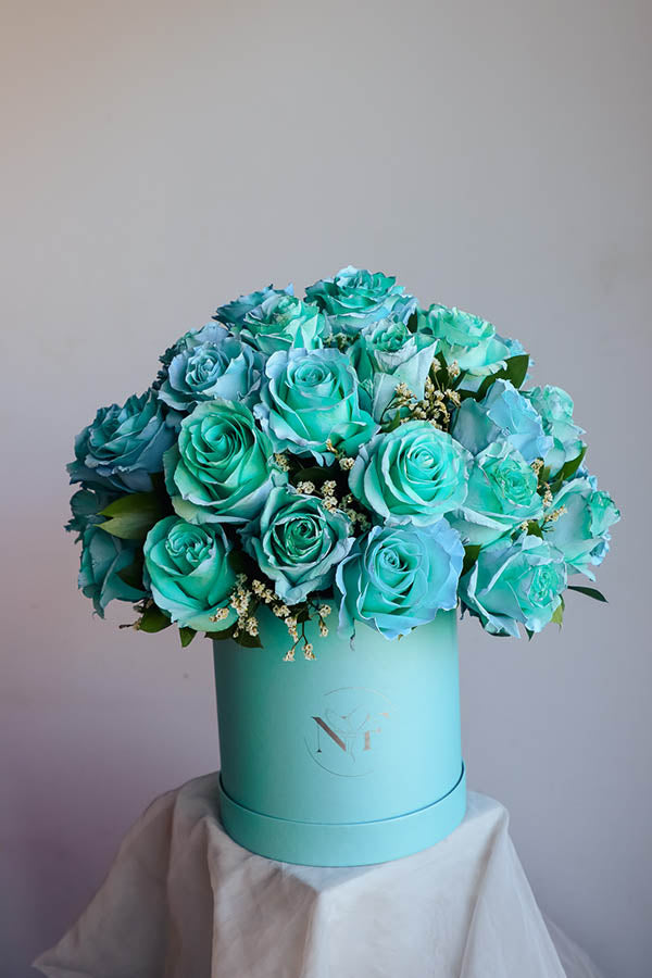 Turquoise Love Rose Box