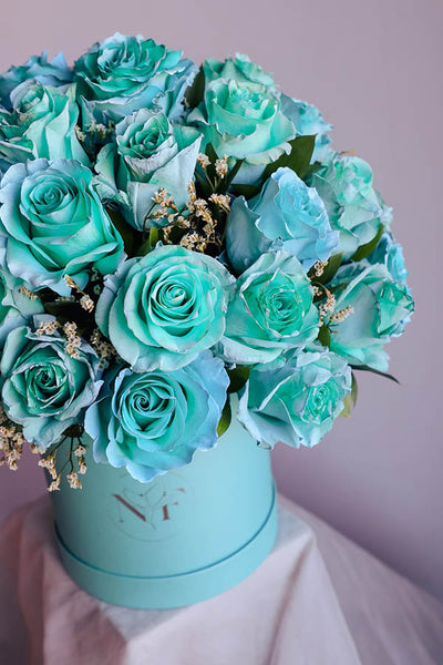 Turquoise Love Rose Box