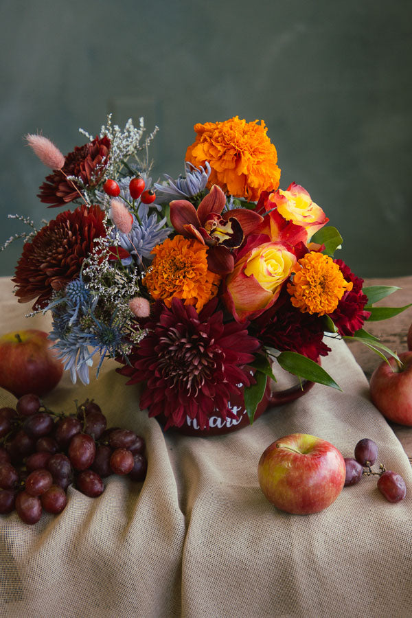 Grateful Harvest Flower Mug