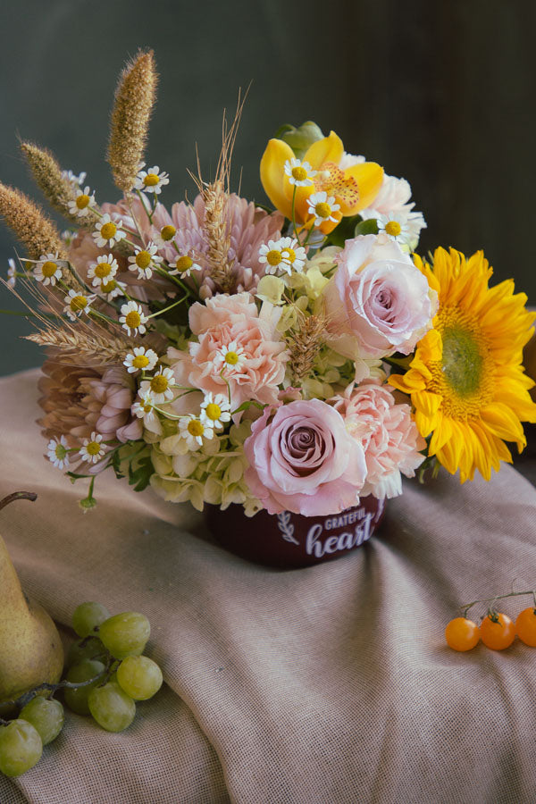 Thankful Blooms Flower Mug