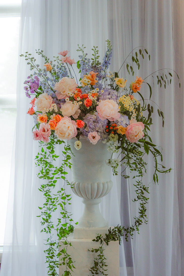 Large Pedestal Florals
