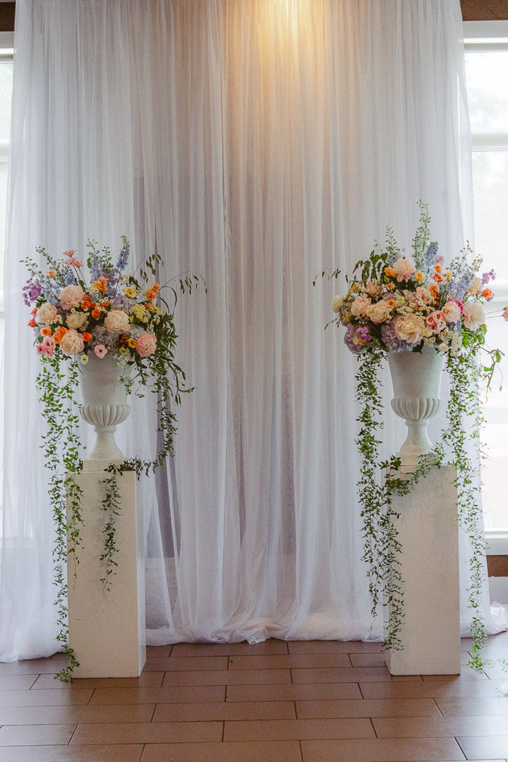 Large Pedestal Florals
