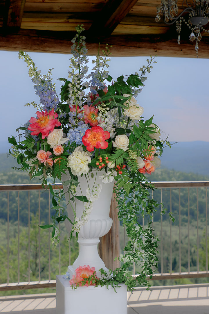 Large Pedestal Florals