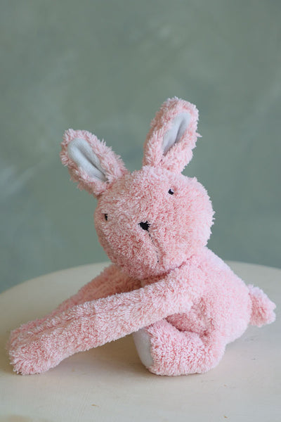 Soft pink bunny plush