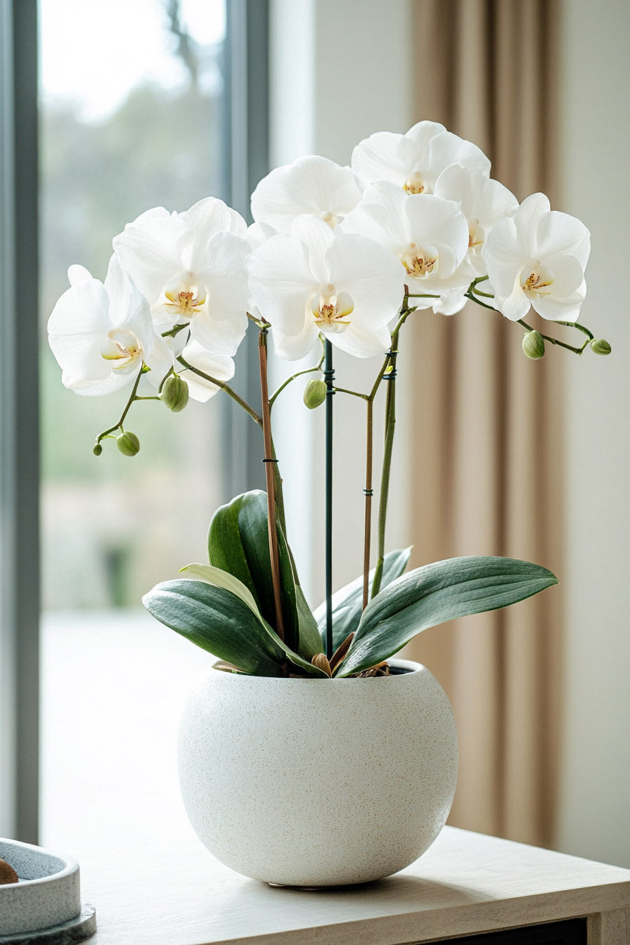 Gorgeous Orchids in a Pot