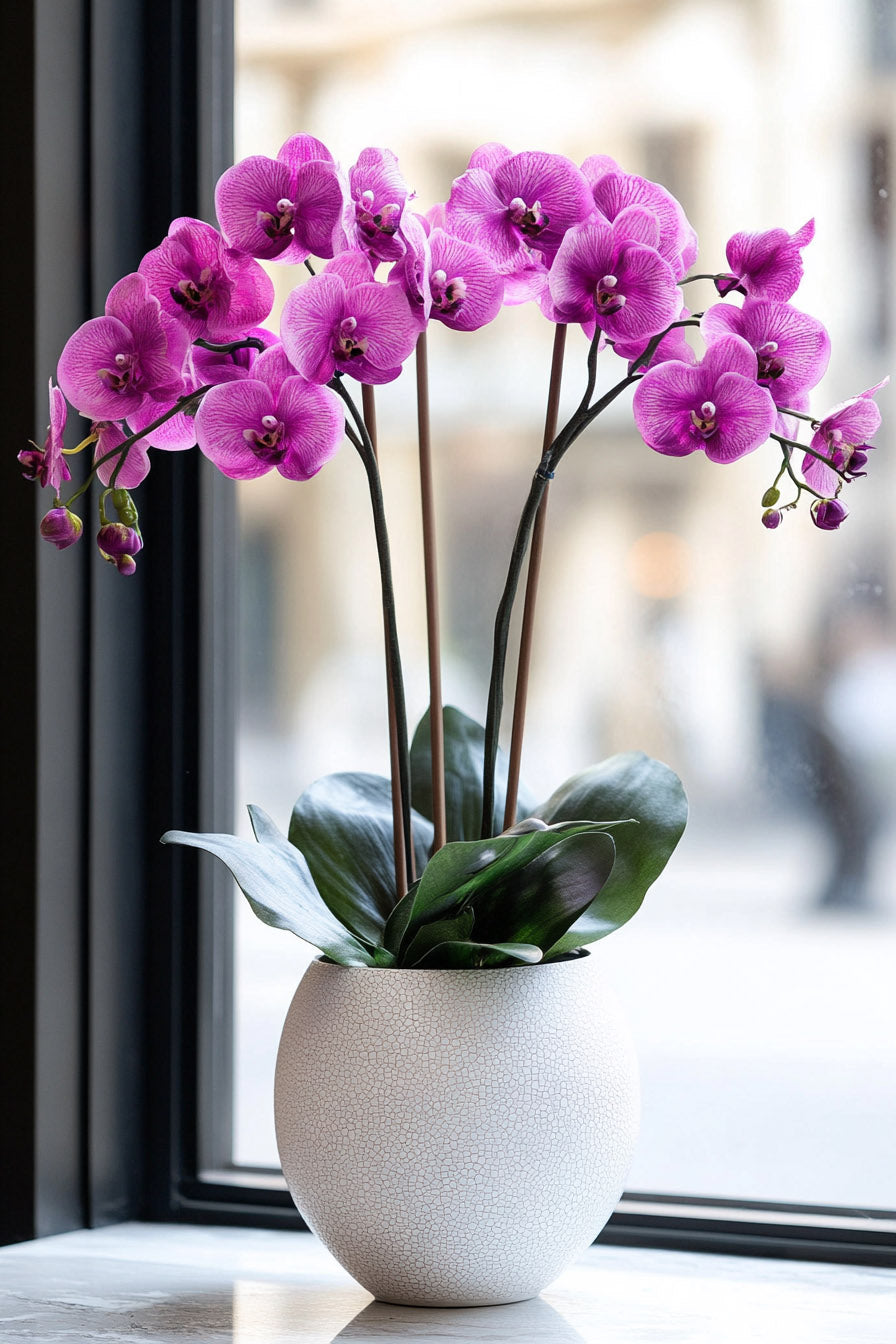 Gorgeous Orchids in a Pot