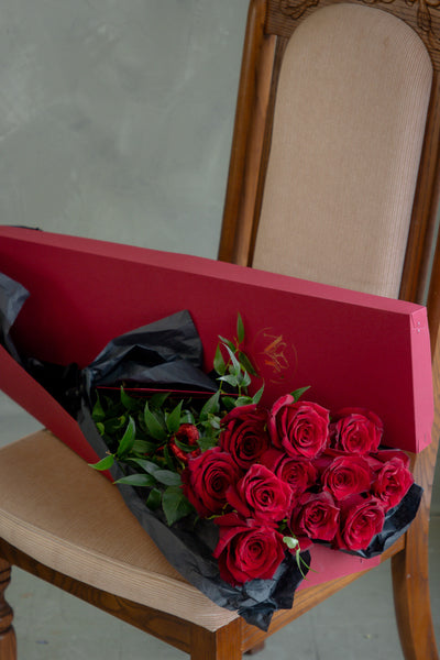 Classic Red Roses Gift Box