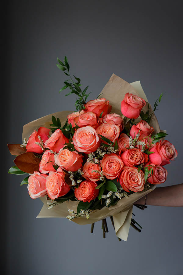 roses ottawa; flower delivery ottawa; roses bouquet; peachy roses