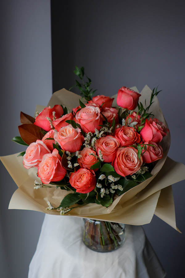roses ottawa; flower delivery ottawa; roses bouquet; peachy roses