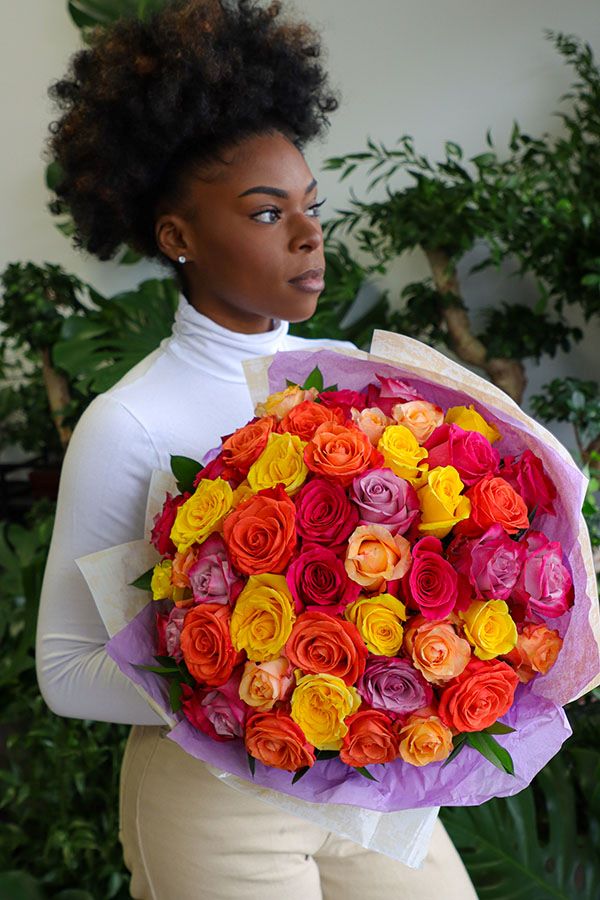 50 Gorgeous Assorted Roses