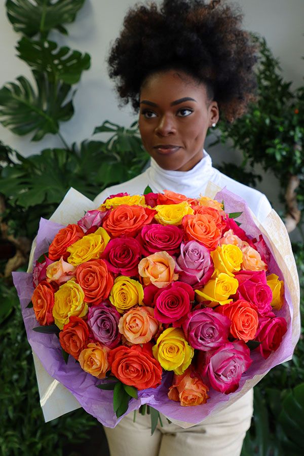 50 Gorgeous Assorted Roses