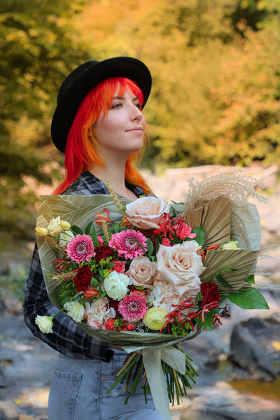 autumn rain bouquet, fall flowers, fall bouquet