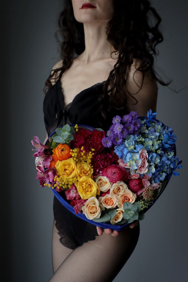 flower heart; valentine's day flowers; ottawa florist; ottawa flower delivery