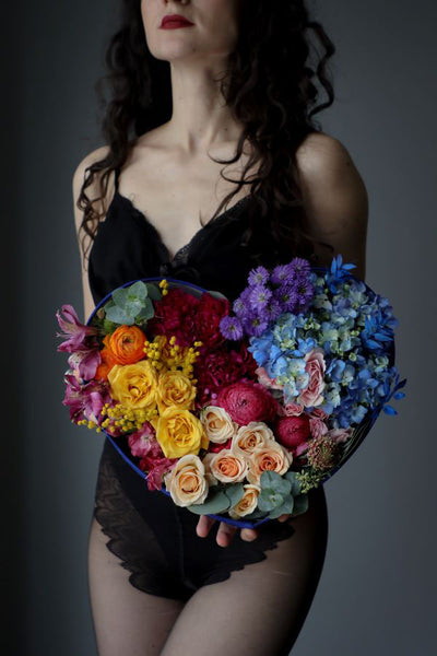 flower heart; valentine's day flowers; ottawa florist; ottawa flower delivery